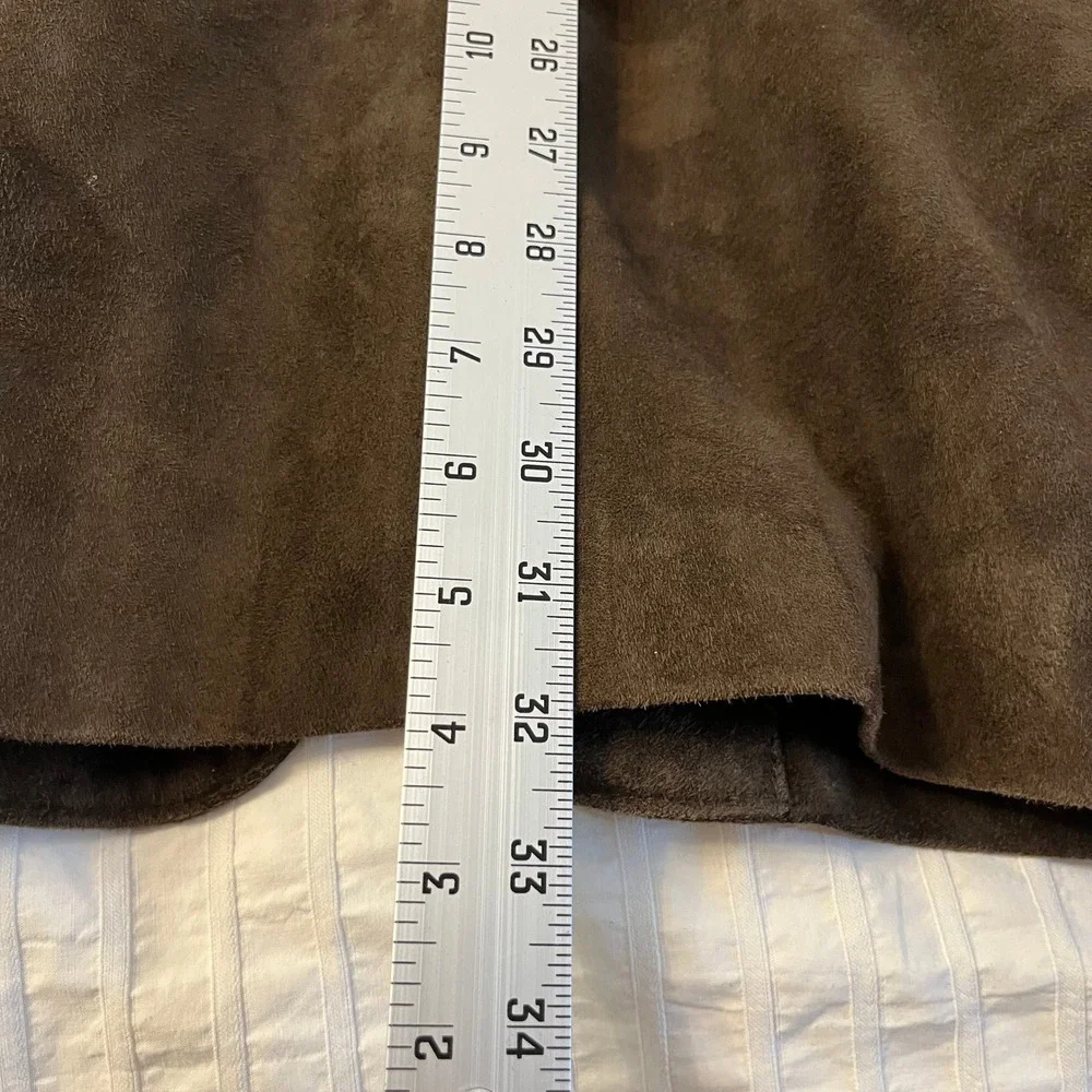 Jacob Siegel Men's Brown Suede Leather Blazer‎ Jacket Size 46R Exc Cond Pockets